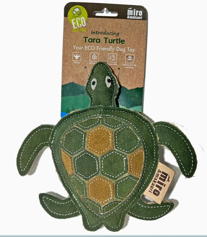 Tara Turtle- Eco Leather Dog Toy