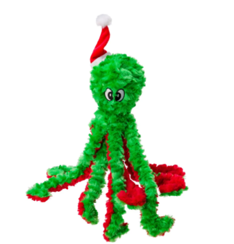 House of Paws Christmas Octopus Dog Toy