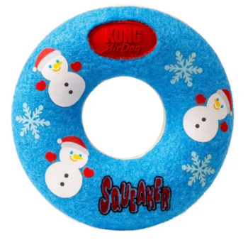 Kong Holiday Airdog Squeaker Donut Dog Toy
