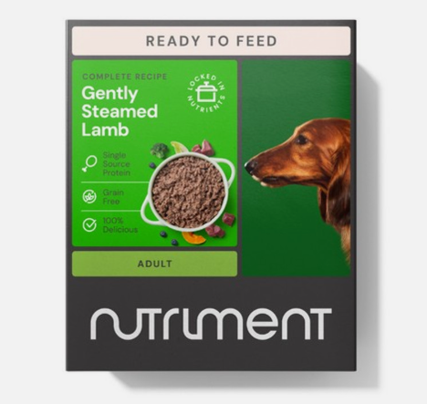 Nutriment Gently Steamed Lamb Adult Dog 395g