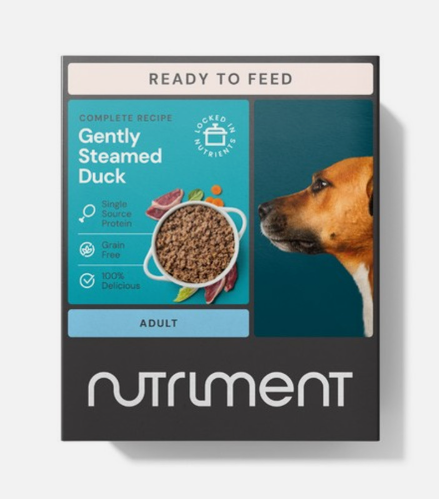 Nutriment Gently Steamed Duck Adult Dog 395g