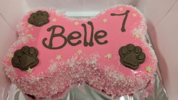 Bone shaped cake