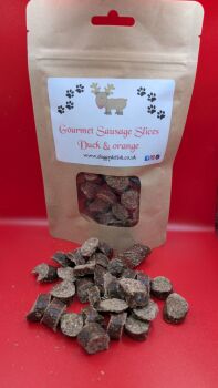 Gourmet Sausage Slices Duck and Orange 100g