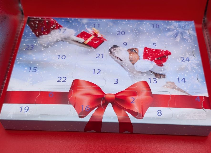 Blue advent calendar