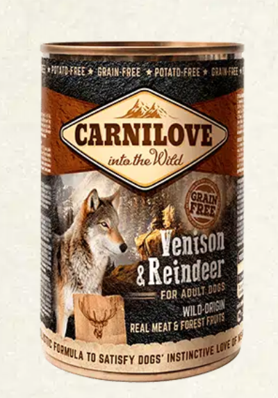 Carnilove Venison & Reindeer Wet Dog Food 400g