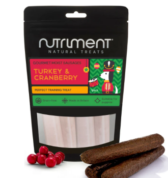 Nutriment Gourmet Moist Sausages - Turkey and Cranberry