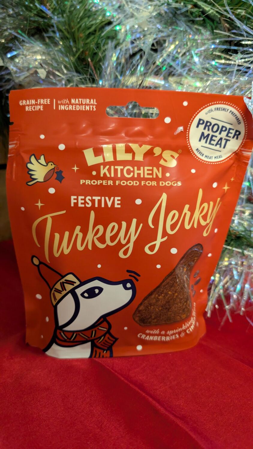 Lily's kitchen turkey jerky 70g