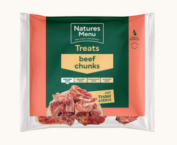Natures menu raw beef chunks 1kg