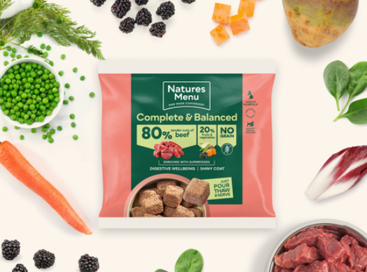 Natures menu 80% beef nuggets