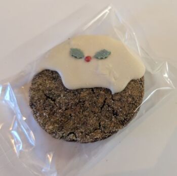 Xmas pudding biscuit