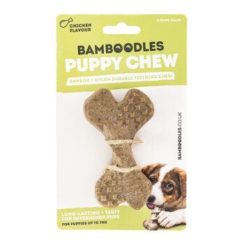Bamboodles Puppy Chew Bone X Shaped
