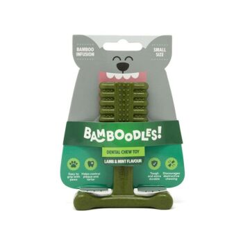 Bamboodles Dental Bone Chew Toy Small 4 Inch Lamb and Mint Flavour