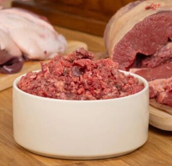 The Dogs Butcher 1KG OX (BEEF) MINCE WITH DUCK 80-10-10