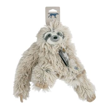 Tall Tails Plush Rope Body Sloth Squeaker Toy
