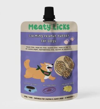 Calming Peanut Butter Pouch For Dogs 113g 4oz
