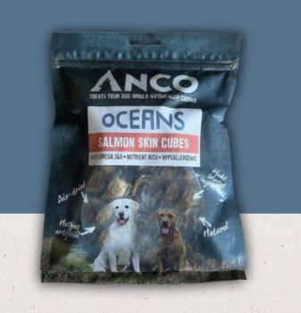 Anco Oceans Salmon Skin Cubes 100g