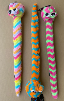 Bright Stripey Snake Plush Toy
