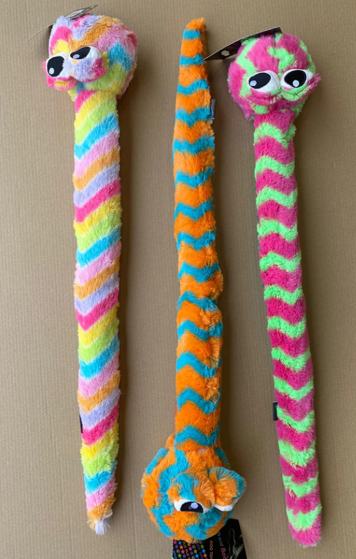 Bright Stripey Snake Plush Toy