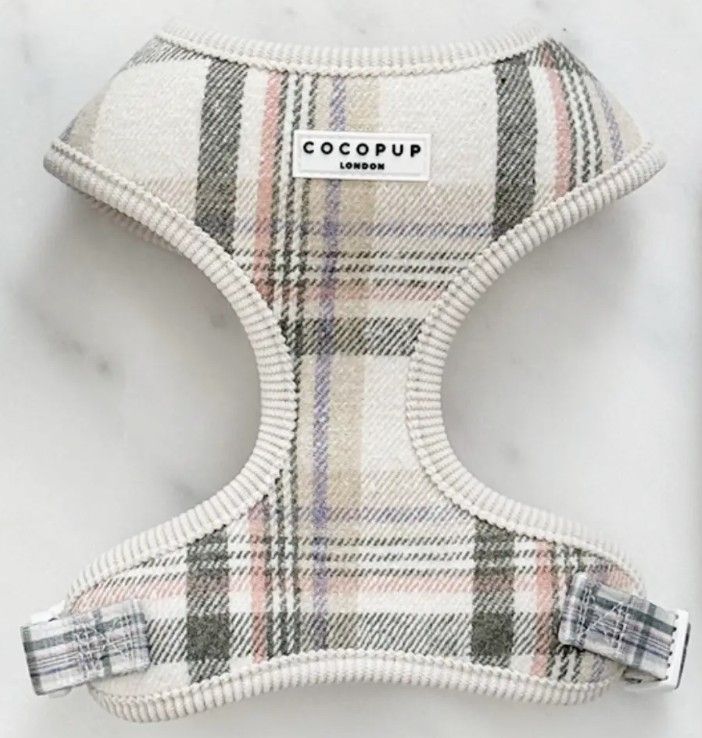 Cocopup Oxford Plaid Adjustable Neck Harness X/Small