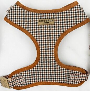 Cocopup Heritage Check Adjustable Neck Harness XX/Small