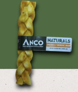 Anco Naturals Chicken & Turmeric Braids