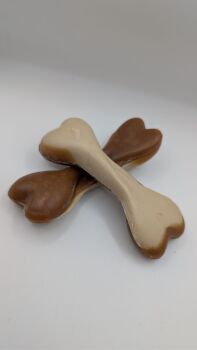 Vegan Dog Chews - Maks Patch Peanut Butter Dual Bones.medium size x 1