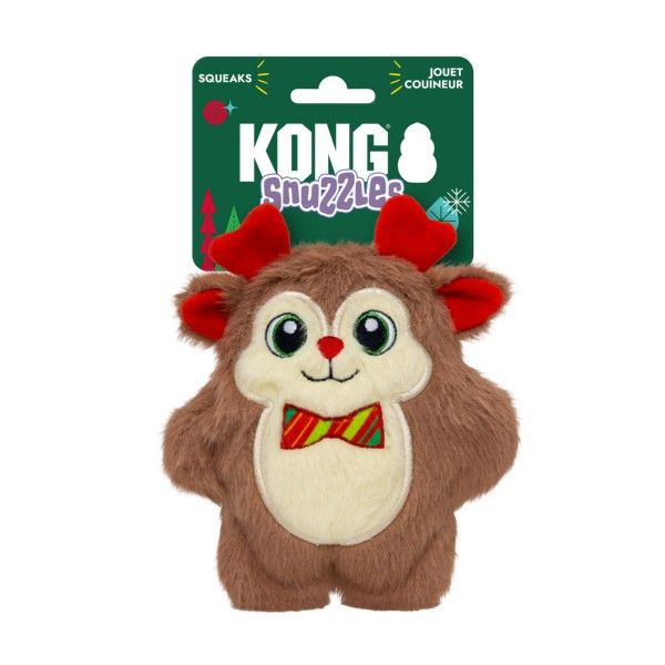 KONG Holiday 2026 Snuzzles Bow Tie Reindeer Small