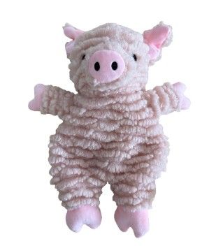 Hem&Boo Puppy Crinkle Squeaker Pig Dog Toy