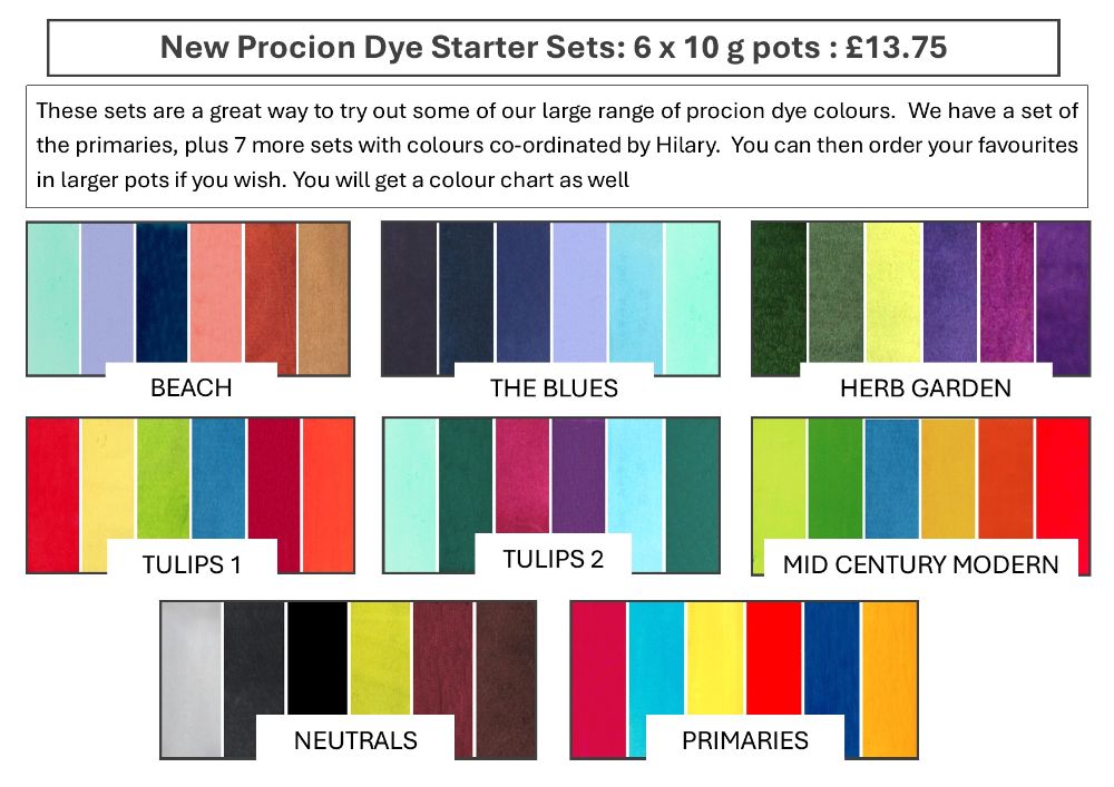 Procion Dye Starter kits