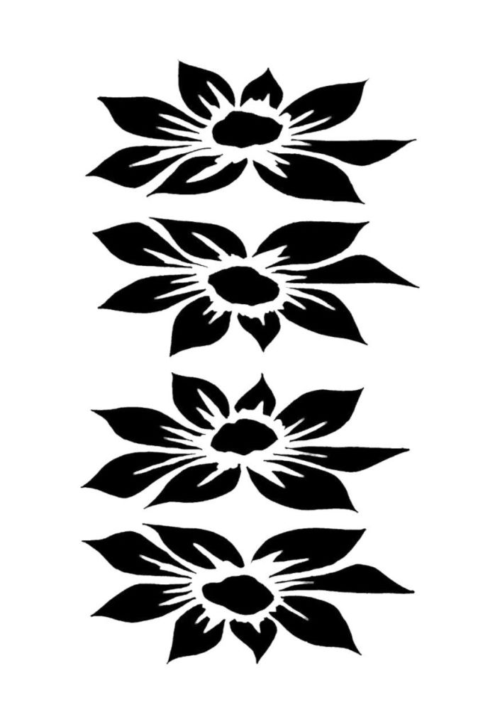 Dahlia 4 blooms A5