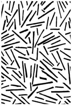 Matchsticks Pattern Block:  approx 3" x 4"
