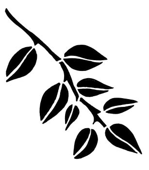 Leaf Bough Large: 7.5" x 8.5"