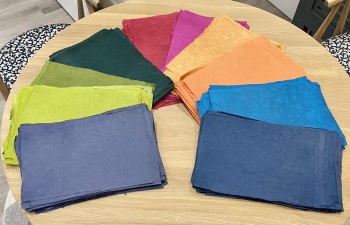 Lokta Paper pack - mixed colours 375mm x 250mm