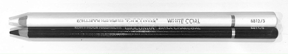 Black & White  Charcoal pencils