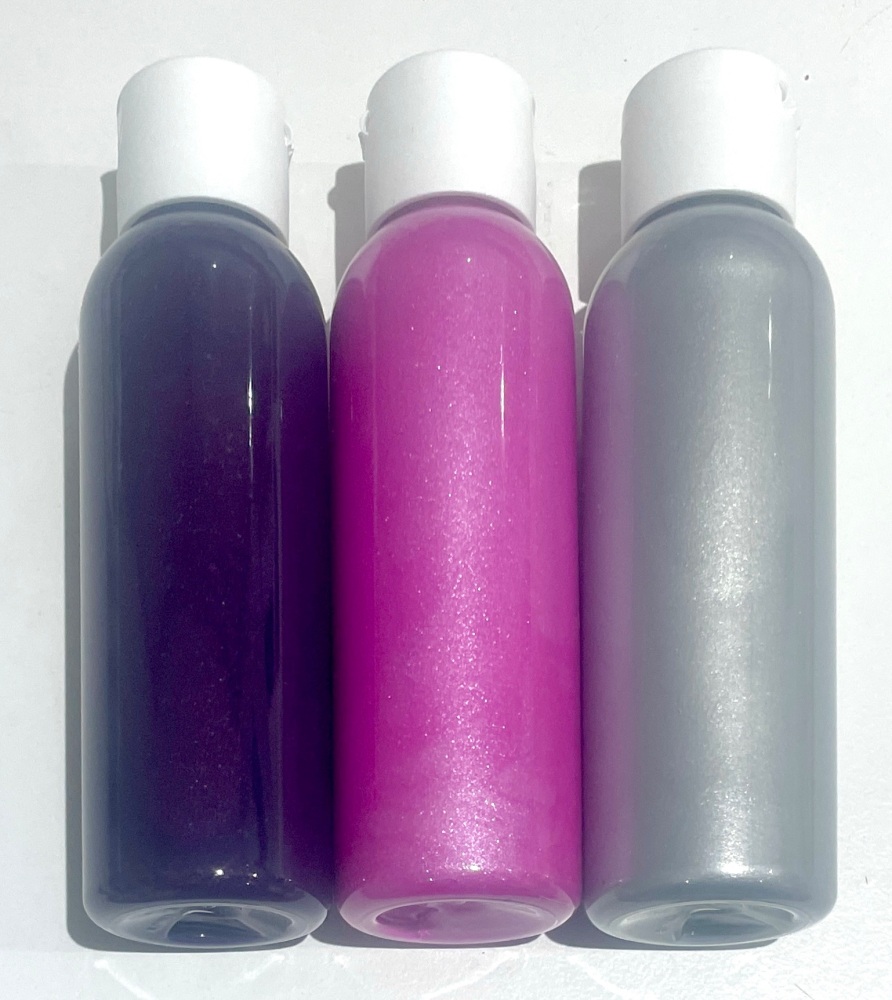 Jacquard Lumiere Set of 3 x 100mls: Burgundy, Magenta and Silver