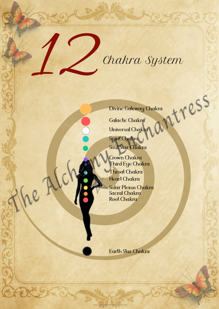 12 Chakra System Diagram 