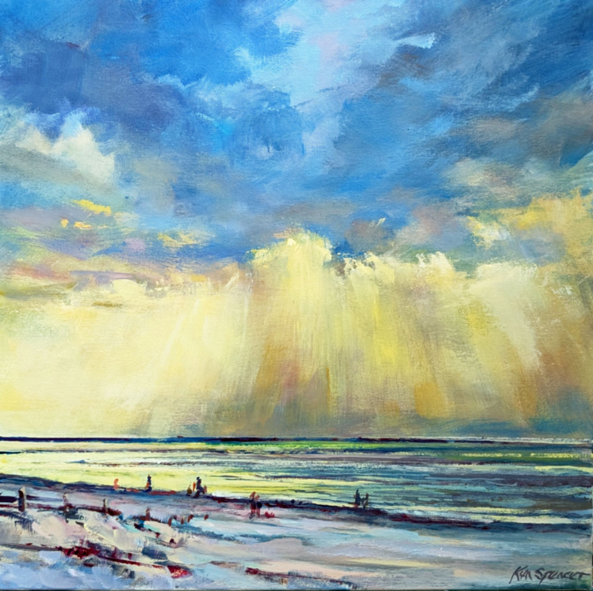 Rain passing Alnmouth