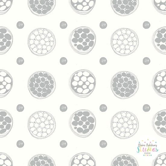 GREY and WHITE SEEDHEADS - PINK POP -CGOCT18 - PP
