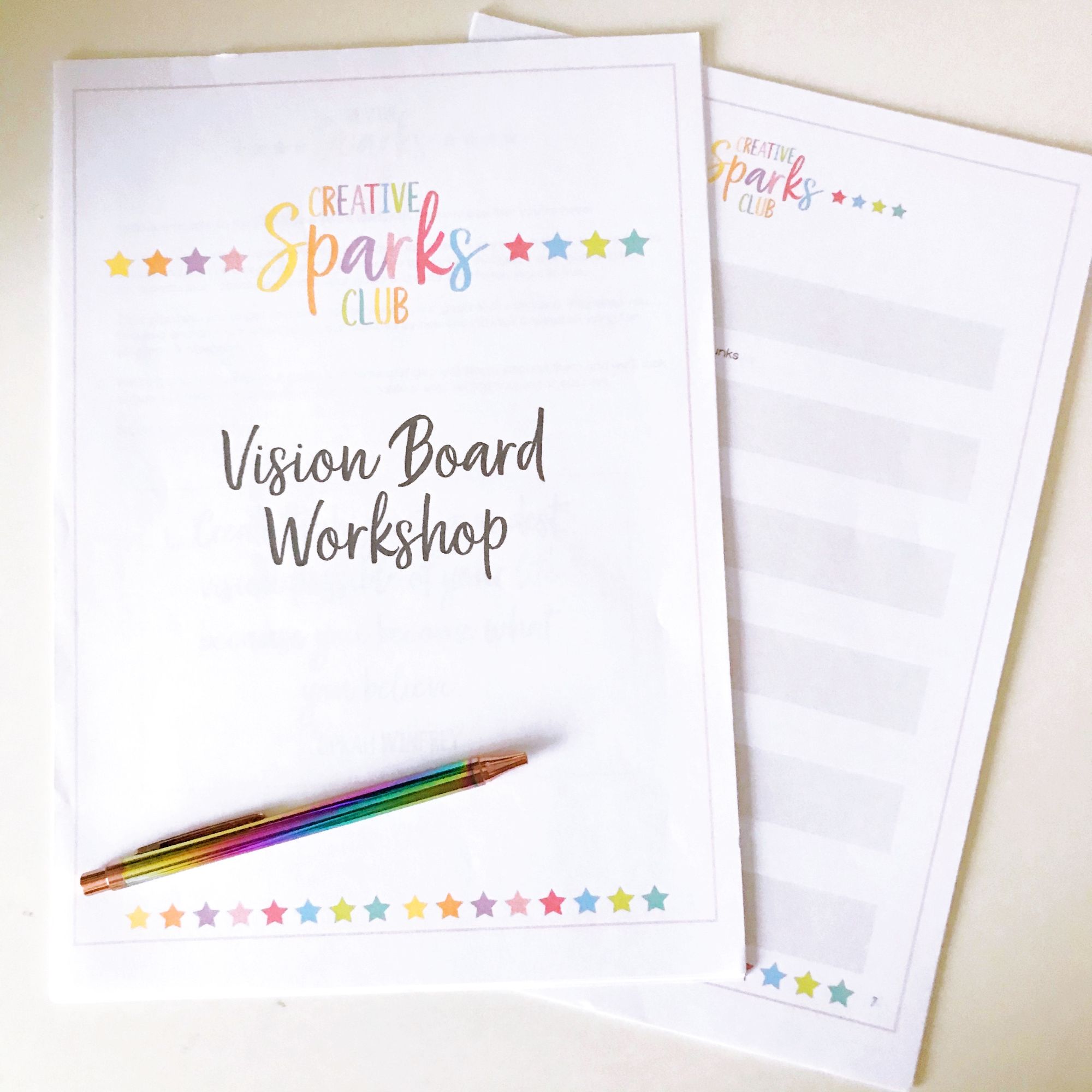 Vision Board Workshop Workbook