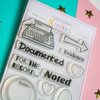 Set of Journal and Planner Stamps - Noted