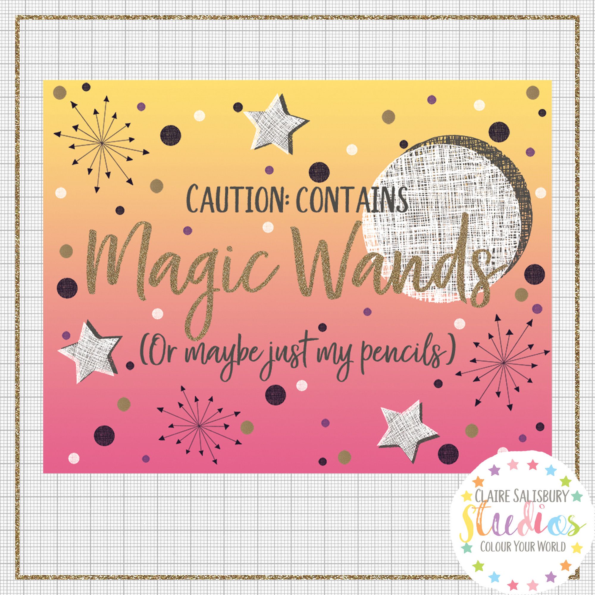 MAGIC WAND PRINT GRID WMD