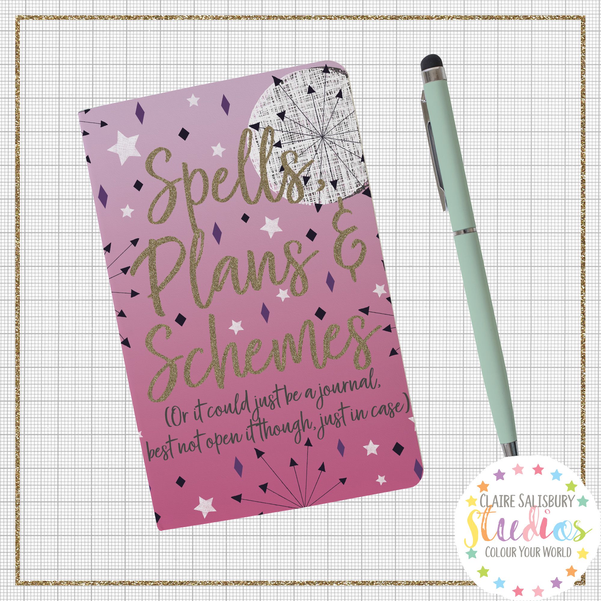 SPELLS PLANS & SCHEMES NOTEBOOK GRID WMD