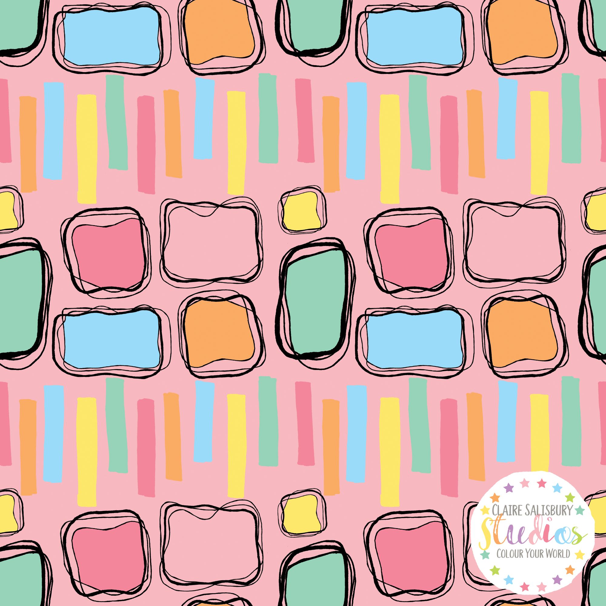 SQUARES & STRIPES 4000 x 4000px