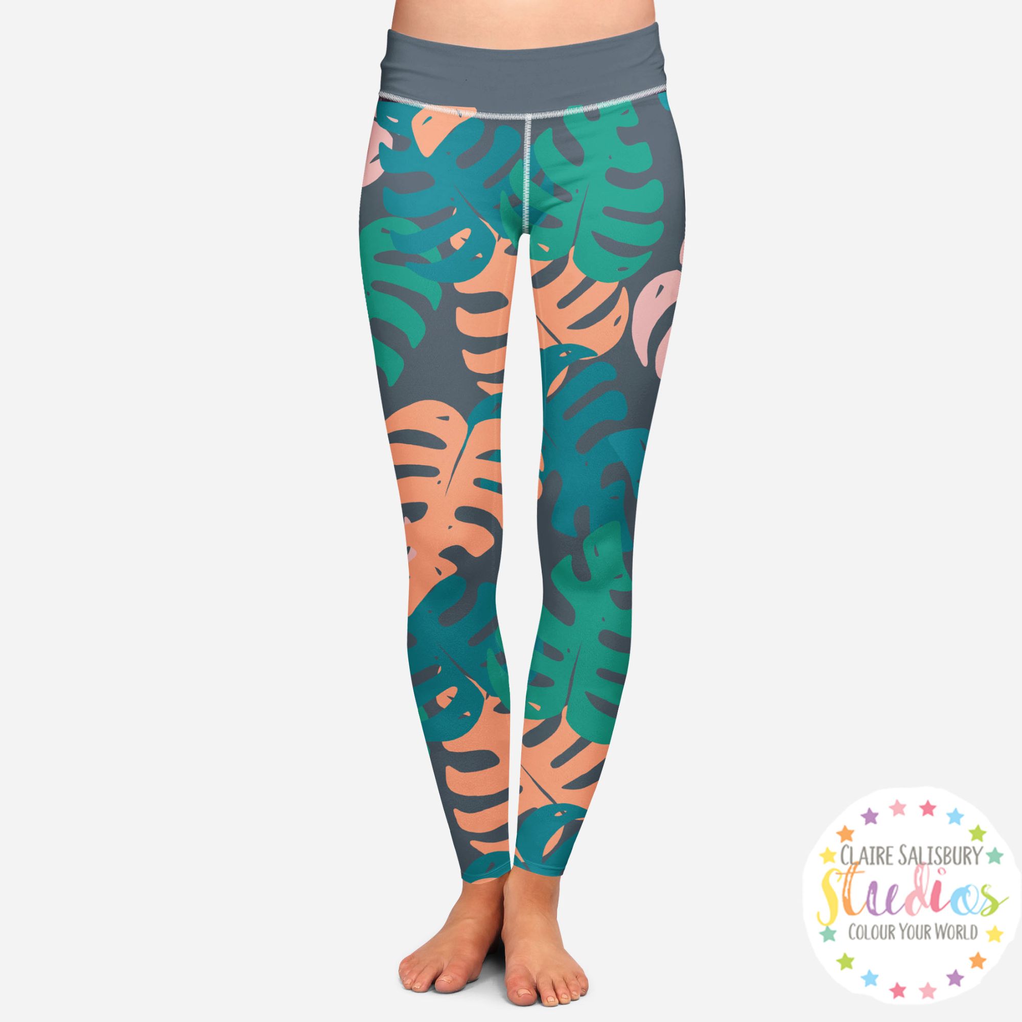 JUNGLE LEAVES LEGGINGS