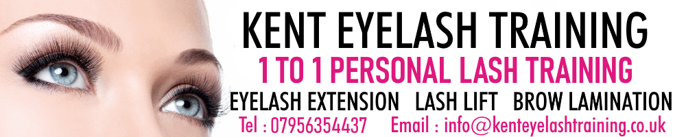 KentEyelashTraining, site logo.