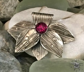 silver leaf pendant for bbsc