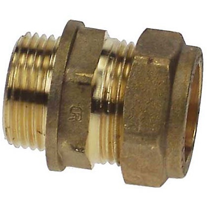 Compression x Male Iron Straight Adaptor Parallel