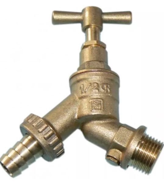   brass hose union bibcheck 1/2"