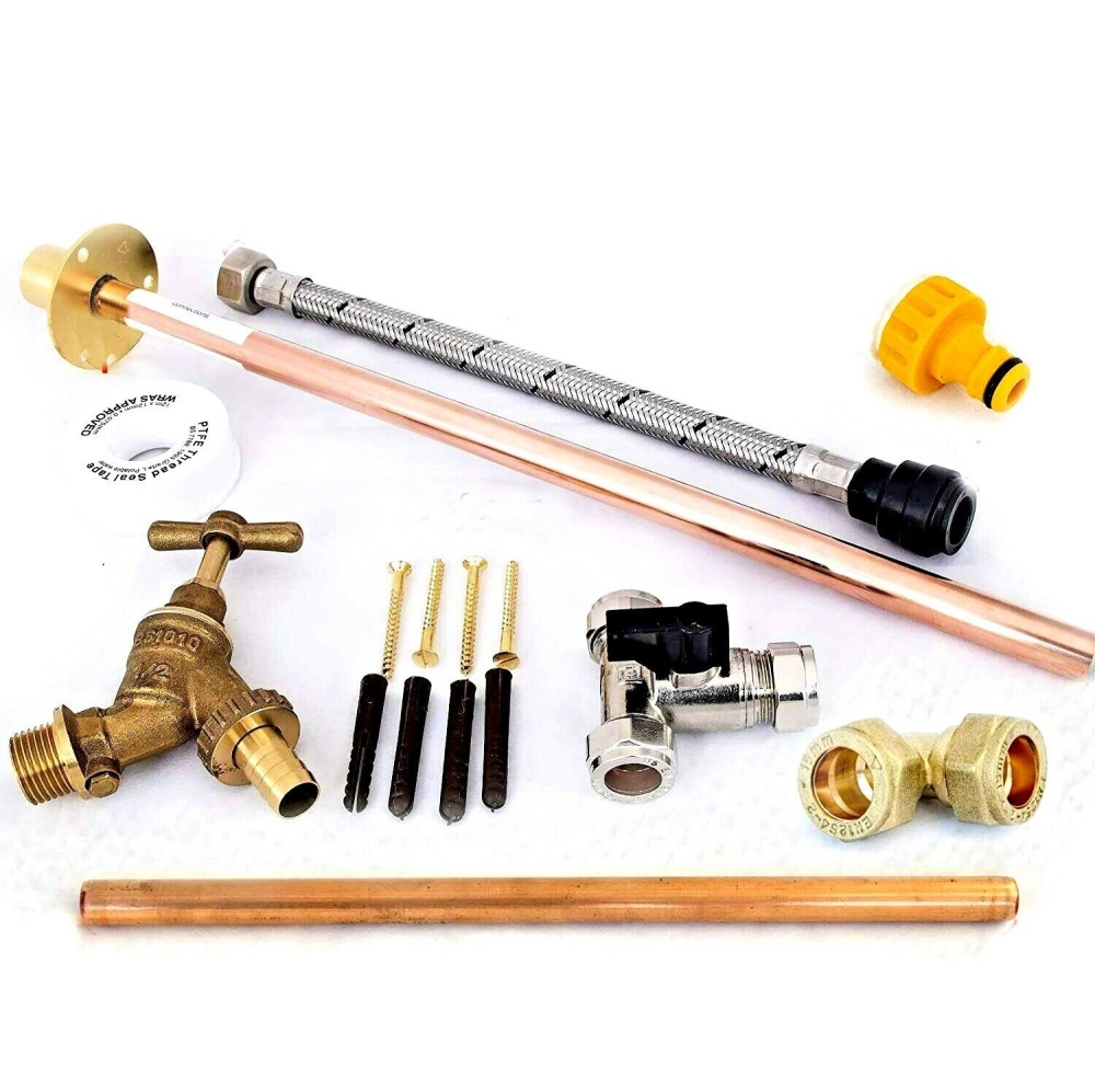Professional through the wall Outside Garden Tap Kit Extra Fittings CF005