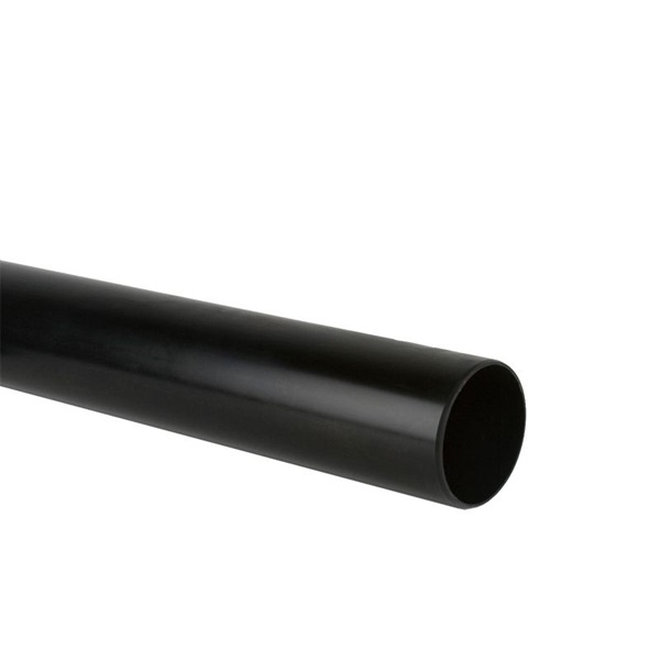 Floplast Black Solvent Waste Pipe 40mm x 1000mm